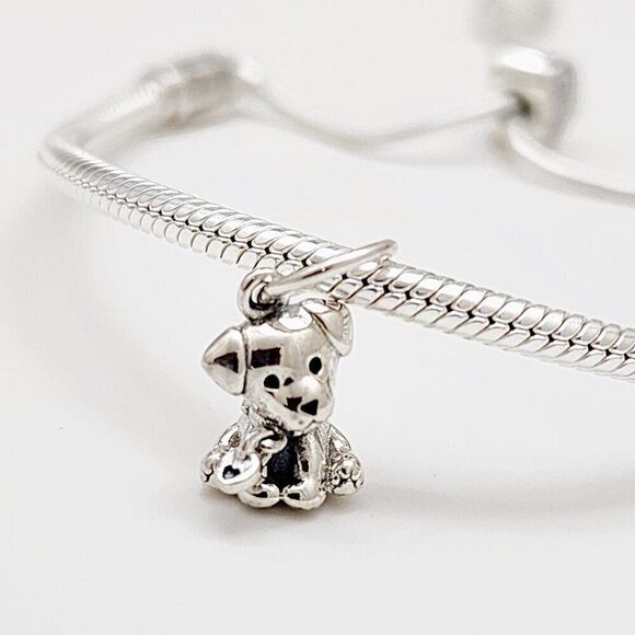Pandora Labrador Puppy Dog Dangle Charm - Picture 1 of 5